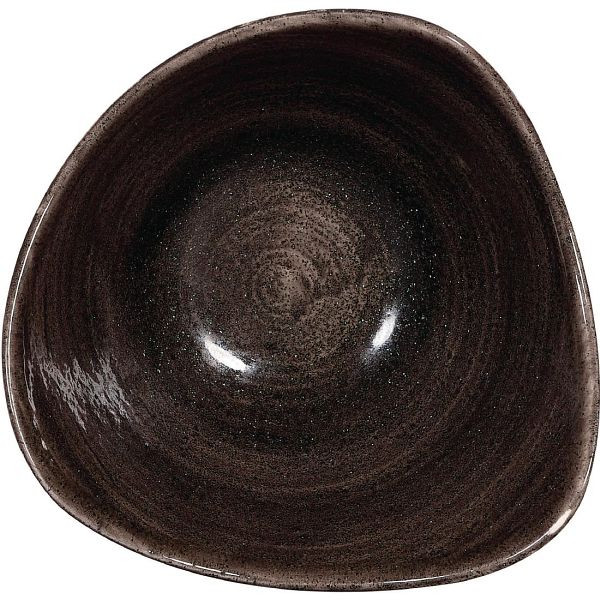 Churchill Stonecast Patina Dreieckige Schalen Schwarz 153mm (12 Stück), DR657