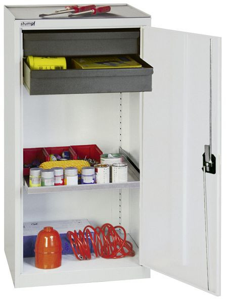 stumpf Werkzeug- und Materialschrank Serie 3000, 7035/7035, 2 Schubladen 100 mm, 1 Wannenboden, 3001207