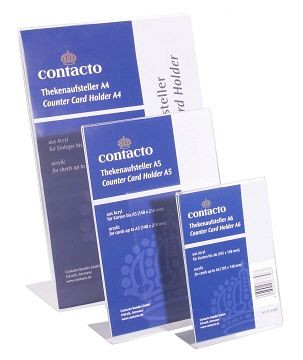 Contacto Thekenaufsteller DIN A5 Acryl, 6779/005