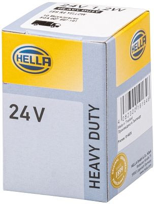 HELLA Halogen-Glühlampe, Sockelglühlampe, Heavy Duty, 24V, 1,2W, Schachtel, 8GA 007 997-191