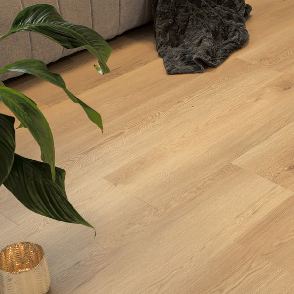 HOME DELUXE Klick-Vinylboden mit Trittschall LOMEA Eiche Beige, 10 m², 73239