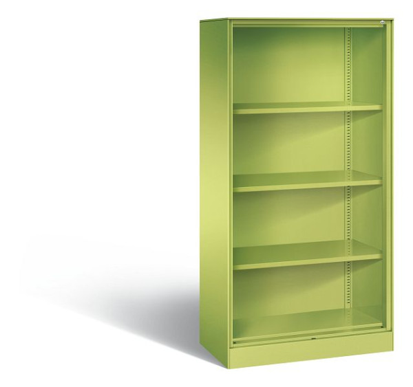 C+P Büroregal Asisto, H1635xB800xT435mm, Farbe: Viridingrün, 4 OH, 140013-000 S10026
