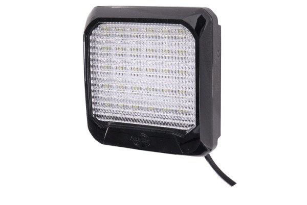 HELLA LED-Arbeitsscheinwerfer, Flat Beam 500, 12/24V, 500lm, Anbau, schwenkbarer Montagebügel, Nahfeldausleuchtung, 2000mm, 1GA 995 193-041