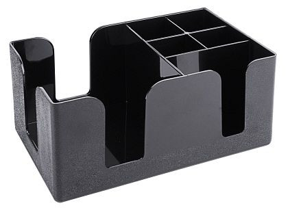 Contacto Bar-Caddy, schwarz, 6 Fächer, 2098/004