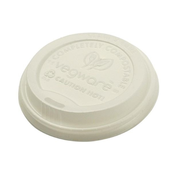 Vegware Kompostierbare Deckel für Heißgetränkebecher, VE: 1000 Stück, GH024