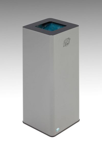 VAR Wertstoffsammelgeräte WS Quadro 79, Aufsatz anthrazit (7021), silber, 21308