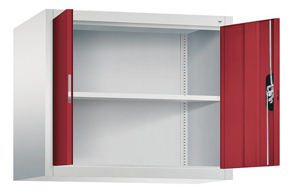 C+P Aufsatzschrank Acurado, H790xB930xT500mm, Farbe: Lichtgrau / Rubinrot, Muldengriff, 9285-000 S10203