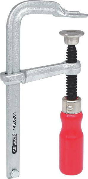 KS Tools Ganzstahl-Schraubzwinge, 50x100mm, 145.0201, 4042146143414
