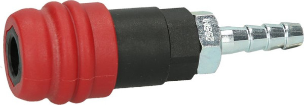 KS Tools 2 Stufen-Druckluft-Sicherheitskupplung mit Schlauchtülle, 9mm, 999.9096
