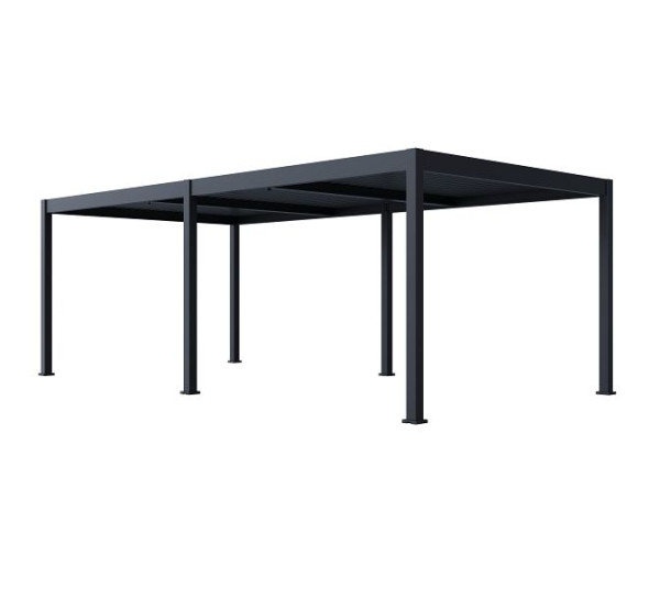 Paragon Outdoor Pavillon Pergola Grand Tuscan 1224, inkl. Lamellendach Anthrazit, 369x721x265cm, ST04440