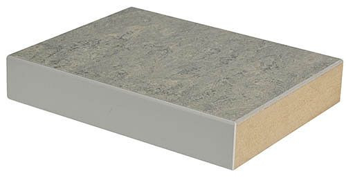 Bedrunka+Hirth Arbeitsplatte, MDF-Platte mit 2,5 mm Linoleumbelag, 4-seitig ABS-Umleimer, Arbeitsplatte Breite/Tiefe/Stärke: 1000/900/40, L03.1090.40