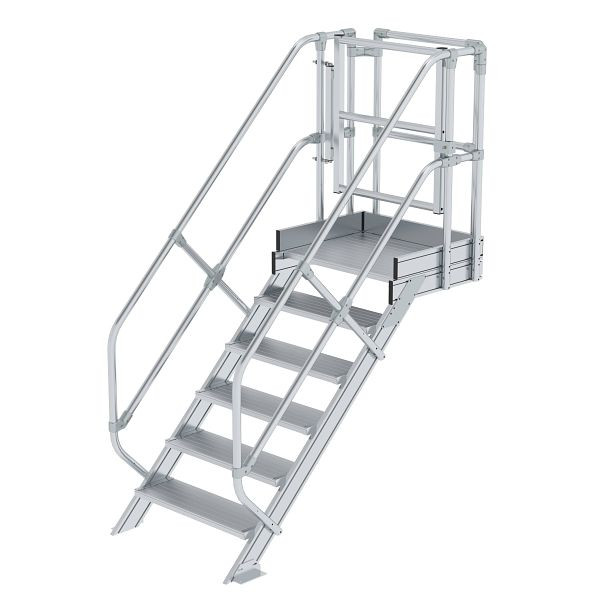 Munk Günzburger Steigtechnik Treppen-Modul Aluminium geriffelt 6 Stufen, 632306