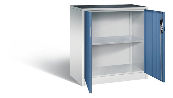 C+P Werkzeugschrank Acurado, H1000xB930xT500mm, Farbe: Lichtgrau / Fernblau, Muldengriff, 8821-000 S10311