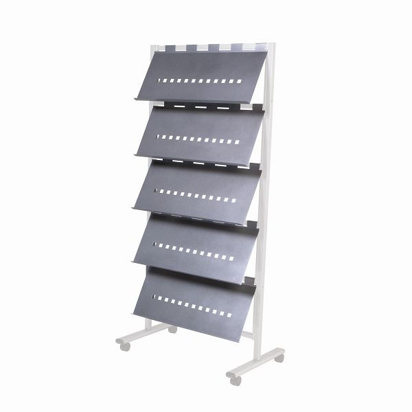 Rocada Regalböden für Prospektständer 8304, 35x77 cm, VE: 5 Stück, 8320