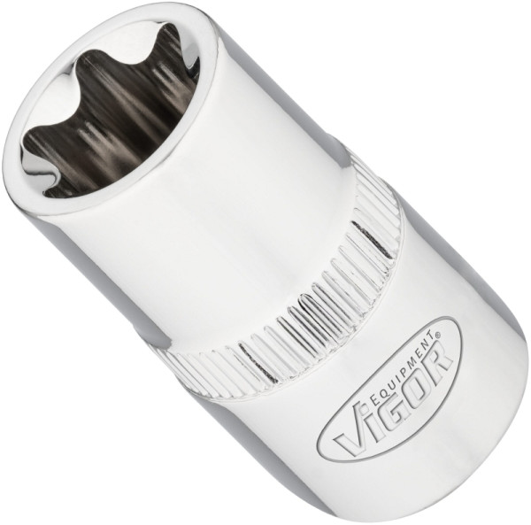 VIGOR T Steckschlüsseleinsatz, 1/2 Zoll (12,5 mm) Vierkant, E Profil, SW E18, V2196N