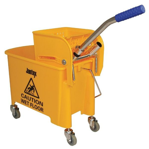 Jantex Moppeimer mit Mopppresse gelb 20L, mit Fahrgestell, F951
