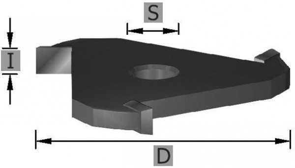 Edessö Scheibennutfräseräser HW Z3, A: 47,6, B: 6, C: 8, 109506008