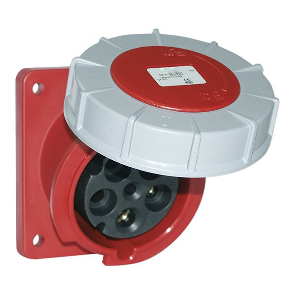 ELSPRO CEE-Einbausteckdose 5 polig/63A/400V/6h/IP67/schräg, AD3865S