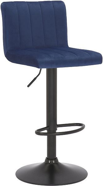 CLP Barhocker Jamie Samt, blau, 319630, 4251756467333