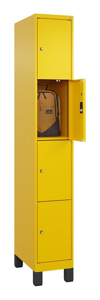 C+P Schließfachschrank Evolo PLUS, mit Füßen, 4 Fächer, 1950x300x500mm, 1023/10, 049010-104 S10022