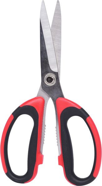 KS Tools Universal-Werkstattschere, 190mm, schwarz-rot, 118.0066