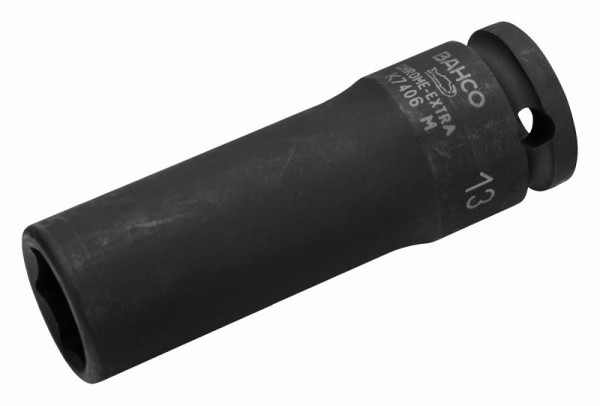 Bahco 3/8" Kraft-Steckschlüssel-Einsatz, 6kant, lang, SW 13 mm, K7406M-13