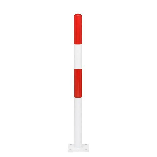 Schake Absperrpfosten Stahl, kunststoffbeschichtet, zum Aufdübeln, Höhe 1000 mm, ∅: 90 mm, 310827