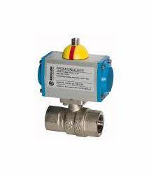 Riegler Messingkugelhahn, Stellantrieb doppeltwirkend, 103521