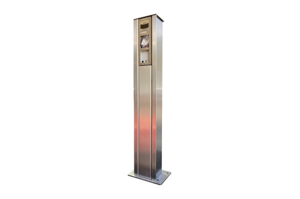 Solvido 2N STELE PERSON AP1 Edelstahl VA Stele, für 2N IP Verso, für 1 Modul, Bedienhöhe Person, Außeneinsatz, 231861