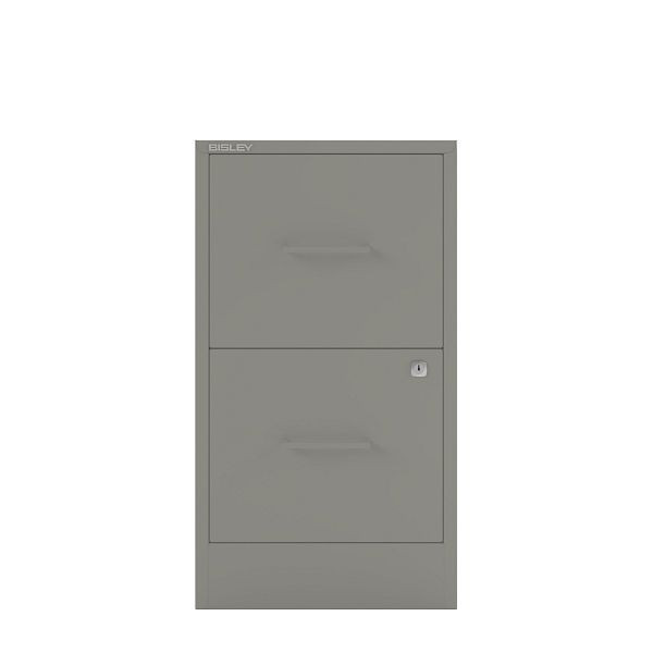 Bisley Home Filer, 2 HR-Schubladen, Stahlgriff, 649 slate, PFA2SH649