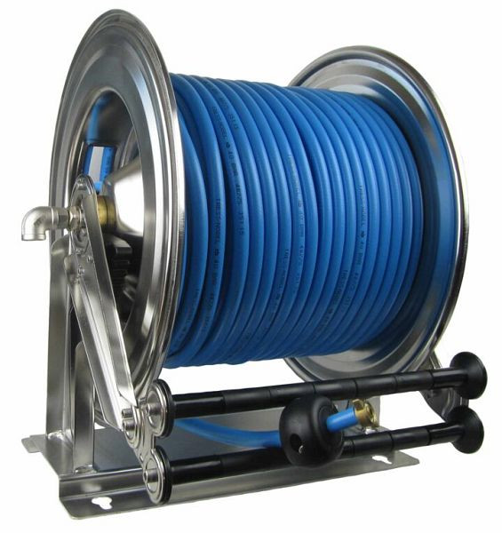 Ebinger Schlauchaufroller OSM 710, Max. 40bar, 60m - 10mm ID PVC-Pflanzenschutzschlauch, Gehäuse: Edelstahl, 1.714.241