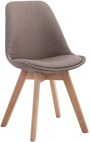 CLP Besucherstuhl Borneo V2 Natura Stoff, taupe, 2117851124