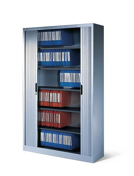 C+P Rollladenschrank Omnispace, H1980xB1200xT420mm, Farbe: Lichtgrau, Griffmulde, 5 OH, 3203-00 S10540