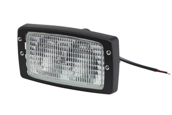 HELLA Halogen-Arbeitsscheinwerfer, Double-Beam, 12V, 2300lm, Einbau, 2-Punkt Befestigung, Bodenausleuchtung, 250mm, offene Kabelenden, 1GB 996 080-011