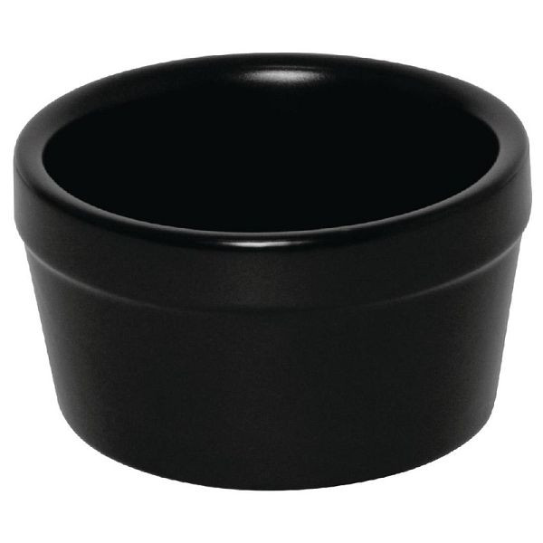 Olympia Rustic Aufflaufförmchen schwarz 7,7cm, VE: 6 Stück, DK830