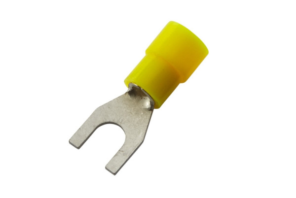 HELLA Leitungsverbinder, gelb, von: 4.0mm², bis: 6.0mm², Gabelverbinder, Bohrung-Ø: 5.3mm, 8KW 178 045-202