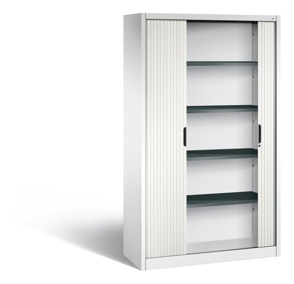 C+P Rollladenschrank Omnispace, H1980xB1200xT420mm, Farbe: Verkehrsweiß, Griffmulde, 5 OH, 3203-00 S10581