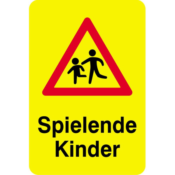 Stein HGS Sonderschild, Spielende Kinder, 500 x 750 mm, 15057