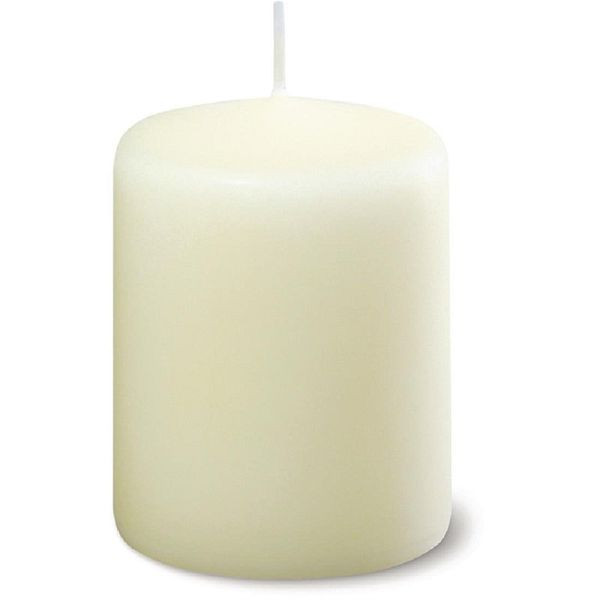 Bolsius Ivory Pillar Kerzen Elfenbein 8cm, VE: 12 Stück, CR448