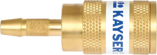 ELMAG Sauerstoff-Kupplung, mit Schlauchtülle 6 mm, inklusive automatische Gassperre nach EN 561, 55235