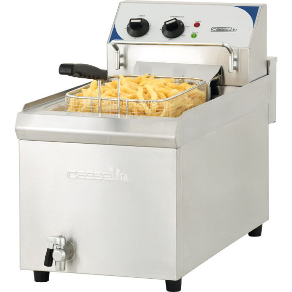 Casselin Fritteuse Profi 10L mit Ablasshahn, CFEV10TC