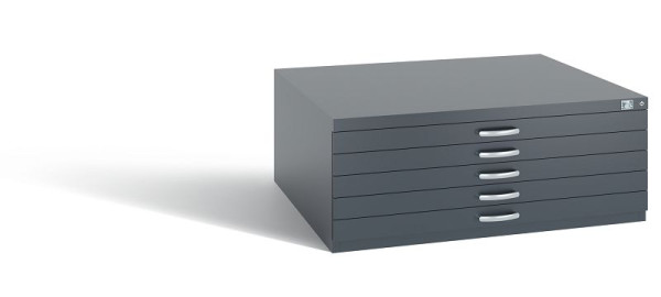 C+P Schubladenschrank Serie 7100_7200, H420xB1100xT765 mm, Anthrazit, 7100-000 S10200