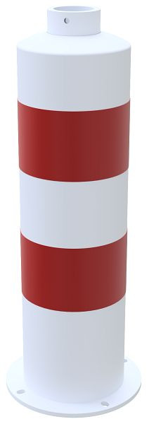 Schake Inselpfosten Ø178x646mm, weiß - rot, 44170B