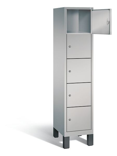 C+P Schließfachschrank Evolo, H1850xB420xT500mm, Farbe: Weißaluminium, 48010-125 S10004