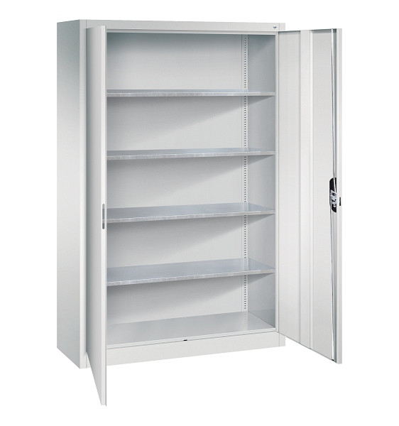 C+P Stahl-Flügeltürenschrank, 7035/7035, Maße (H x B x T): 1950 x 1200 x 500 mm, Traglast 70 kg, 8930-00 S10641