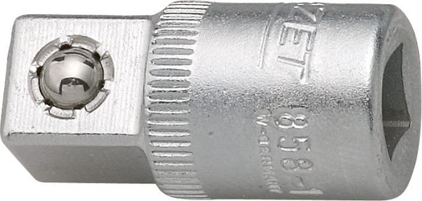 Hazet Vergrößerungsstück, Vierkant hohl 6,3 mm (1/4 Zoll), Vierkant massiv 10 mm (3/8 Zoll), 858-1