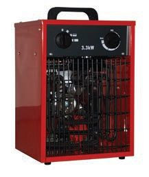 DeKon Industrie-Heizer / Heizlüfter, rot, Luftleistung: 400 m³/h, IFH01-33H