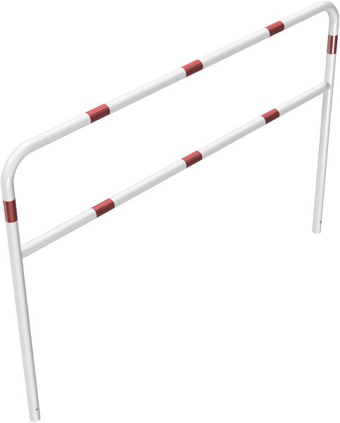 Schake Rohrbügel aus Stahlrohr Ø 48 x 2,5 mm mit Querholm zum Einbetonieren, Gesamtbreite 2000 mm, Gesamthöhe 1400 mm, beschichtet, 448_34B