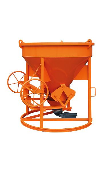 Eichinger Betonsilo, 1016LH.1, 150 Liter, zylindrisch-konisch, Handrad, 600 mm PVC-Schlauch, Ø 150 mm, leichte Ausführung, 10160101340000