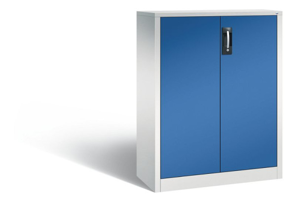 C+P Büro-Drehtürenschrank Acurado, H1200xB930xT400 mm, Grau/Enzianblau, 9267-1200 S10331